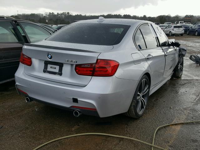 WBA3A9C5XFKW74513 - 2015 BMW 335 I SILVER photo 4