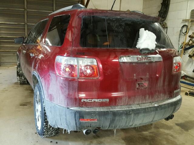 1GKKVRED2BJ131751 - 2011 GMC ACADIA SLT მუქწითელი ფოტო 3