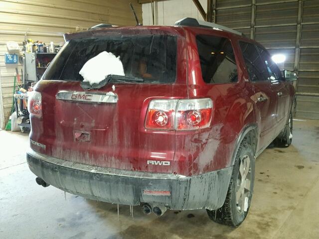 1GKKVRED2BJ131751 - 2011 GMC ACADIA SLT მუქწითელი ფოტო 4
