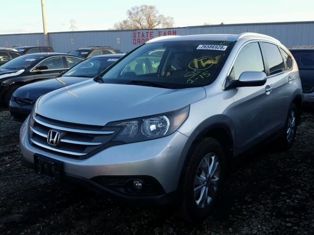 JHLRM4H7XCC022601 - 2012 HONDA CR-V EXL SILVER photo 2