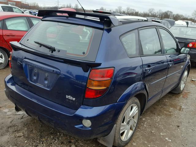 5Y2SL62884Z421990 - 2004 PONTIAC VIBE BLUE photo 4