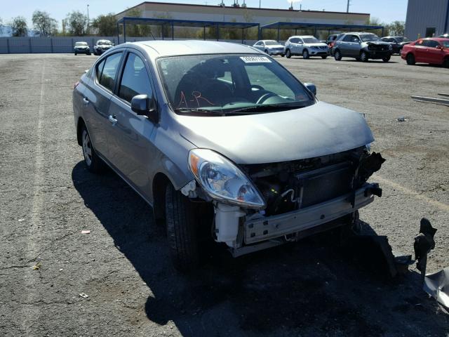 3N1CN7AP9DL870974 - 2013 NISSAN VERSA S GRAY photo 1