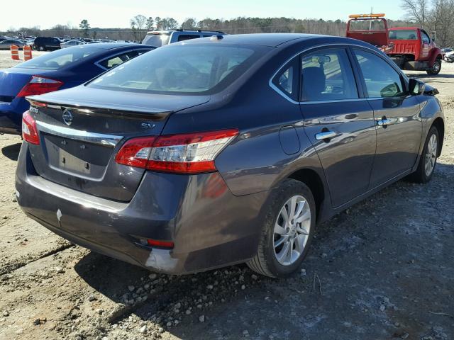 3N1AB7AP5FY221923 - 2015 NISSAN SENTRA S GRAY photo 4