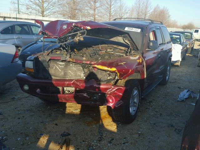 1B4HS28Z41F520306 - 2001 DODGE DURANGO RED photo 2