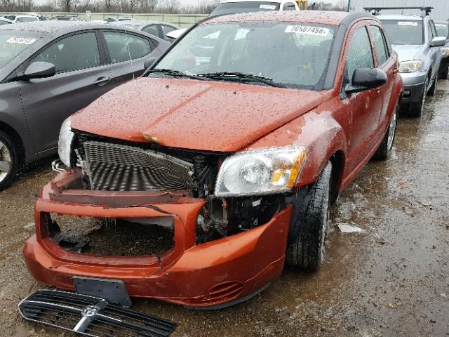 1B3HB48A99D132263 - 2009 DODGE CALIBER SX ORANGE photo 2