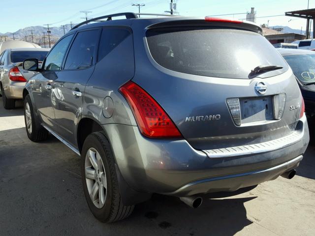 JN8AZ08W26W511478 - 2006 NISSAN MURANO SL GRAY photo 3