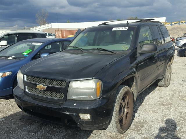 1GNDS13SX72150315 - 2007 CHEVROLET TRAILBLAZE BLACK photo 2