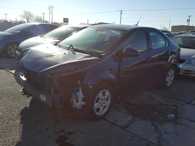 1G1JA5SH2D4159093 - 2013 CHEVROLET SONIC LS 蓝色 照片 2