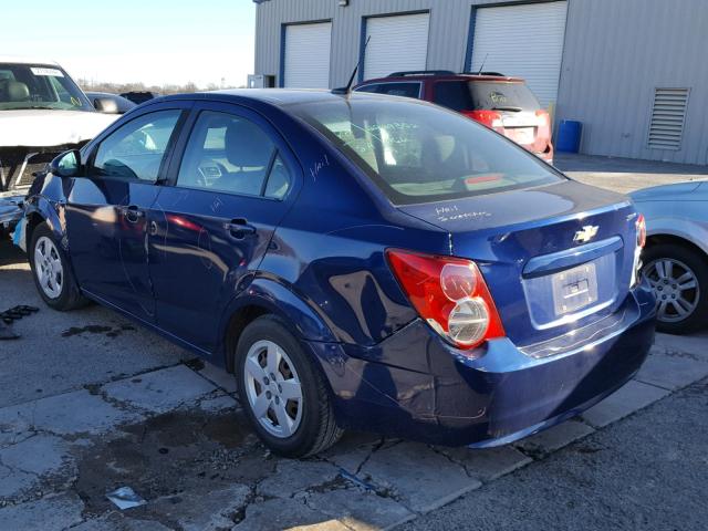 1G1JA5SH2D4159093 - 2013 CHEVROLET SONIC LS 蓝色 照片 3