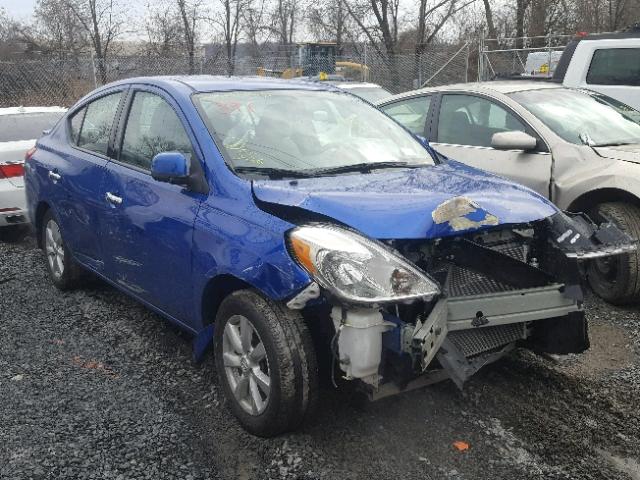 3N1CN7AP6EL839313 - 2014 NISSAN VERSA S BLUE photo 1