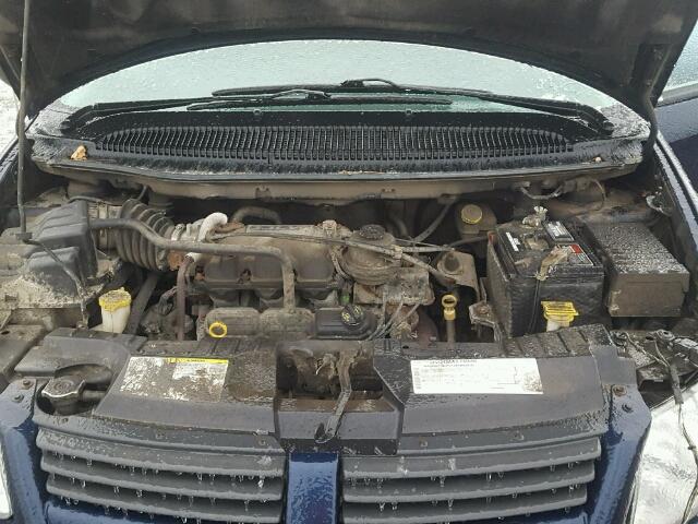 1D4GP25R65B425279 - 2005 DODGE CARAVAN SE BLUE photo 7