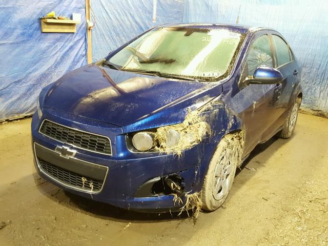 1G1JA5SG3E4117587 - 2014 CHEVROLET SONIC LS BLUE photo 2