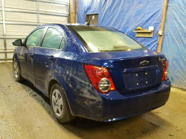 1G1JA5SG3E4117587 - 2014 CHEVROLET SONIC LS 蓝色 照片 3