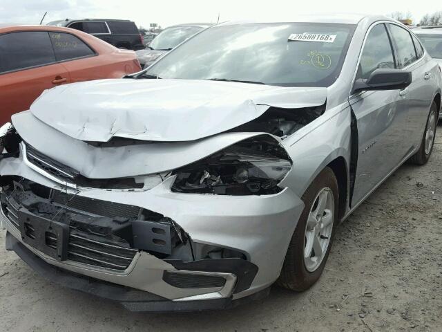 1G1ZB5ST4HF106507 - 2017 CHEVROLET MALIBU LS SILVER photo 2