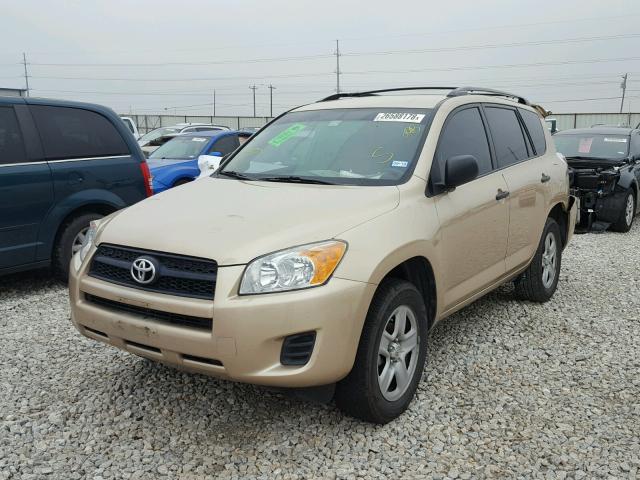 2T3ZF4DV0AW046976 - 2010 TOYOTA RAV4 GOLD photo 2