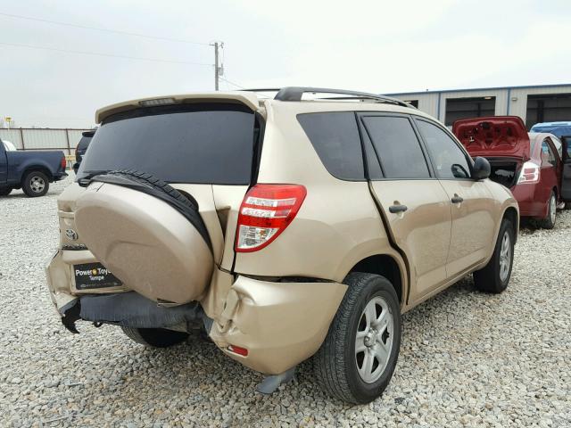 2T3ZF4DV0AW046976 - 2010 TOYOTA RAV4 GOLD photo 4