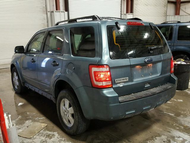 1FMCU0C74AKA10364 - 2010 FORD ESCAPE XLS BLUE photo 3