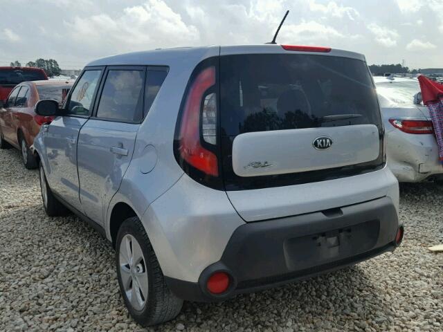 KNDJN2A26E7702310 - 2014 KIA SOUL SILVER photo 3