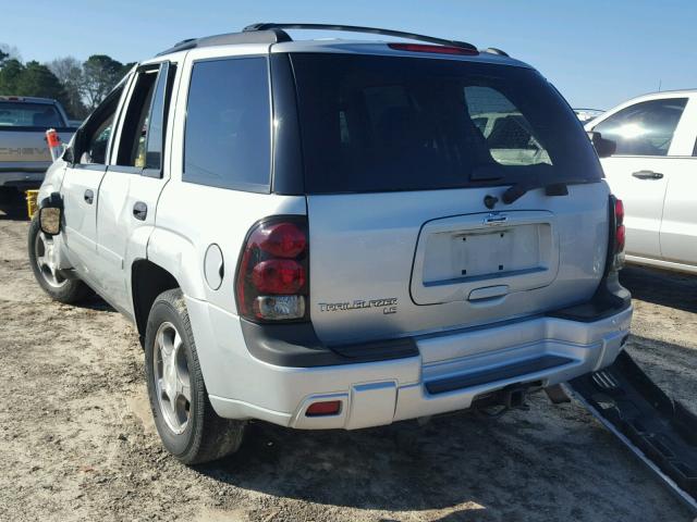 1GNDS13S772252350 - 2007 CHEVROLET TRAILBLAZE SILVER photo 3