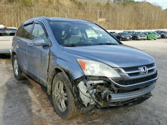 5J6RE4H75AL090466 - 2010 HONDA CR-V EXL BLUE photo 1