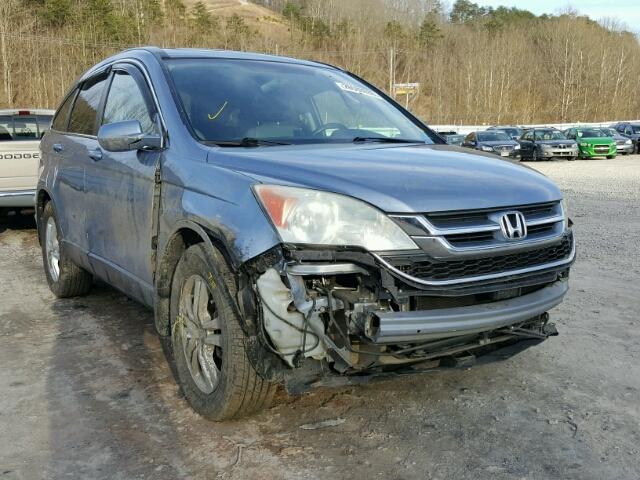 5J6RE4H75AL090466 - 2010 HONDA CR-V EXL BLUE photo 9