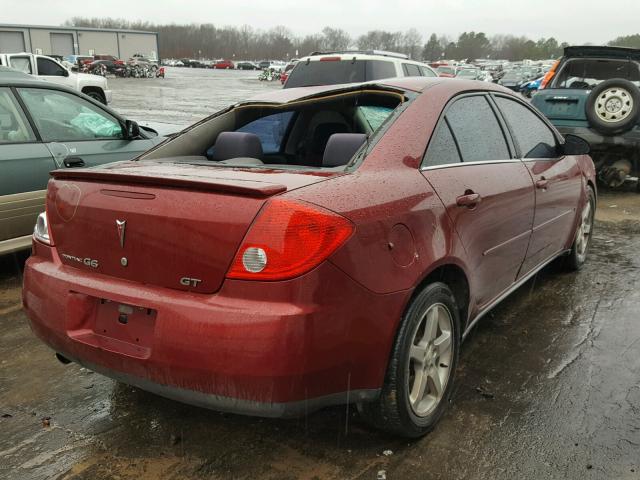 1G2ZH57N994165067 - 2009 PONTIAC G6 GT MAROON photo 4