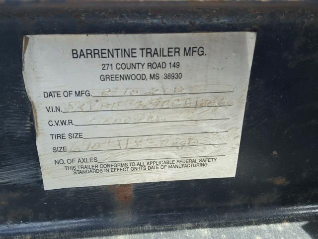 53VBU1827CGB13066 - 2012 BARR TRAILER BLACK photo 10