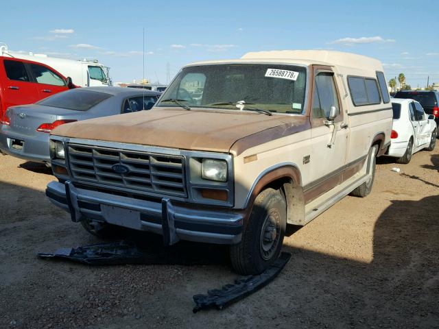 1FTEF15H4GPB91562 - 1986 FORD F150 TAN photo 2