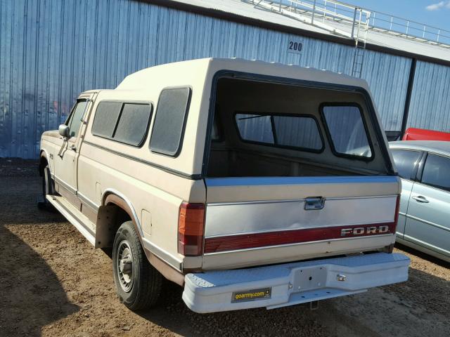 1FTEF15H4GPB91562 - 1986 FORD F150 TAN photo 3