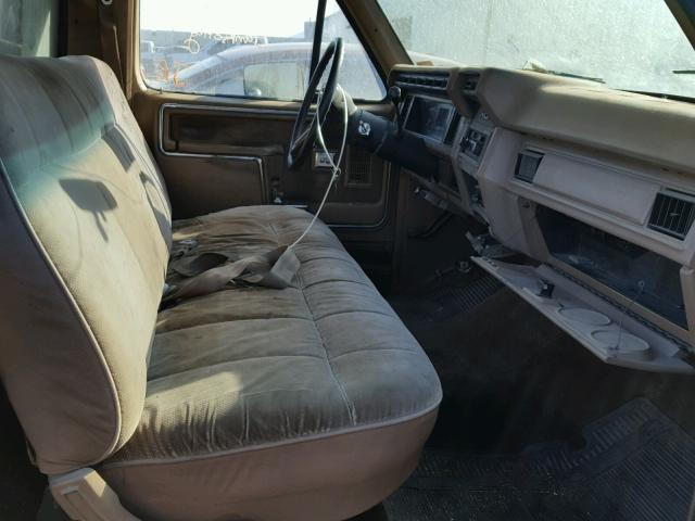 1FTEF15H4GPB91562 - 1986 FORD F150 TAN photo 5