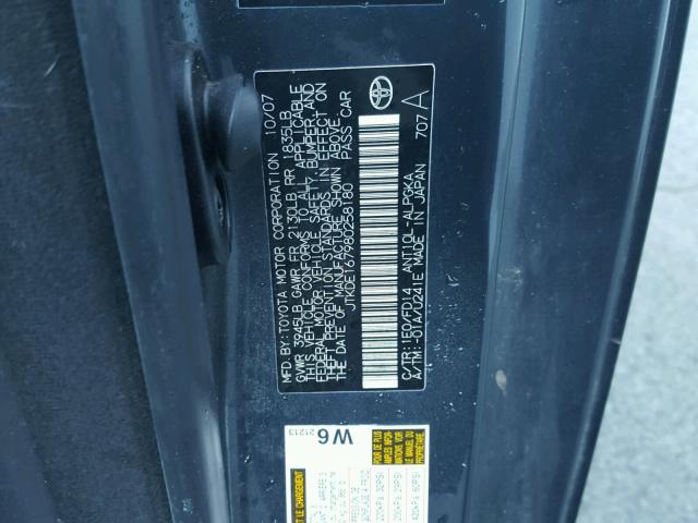 JTKDE167980258180 - 2008 SCION TC GRAY photo 10