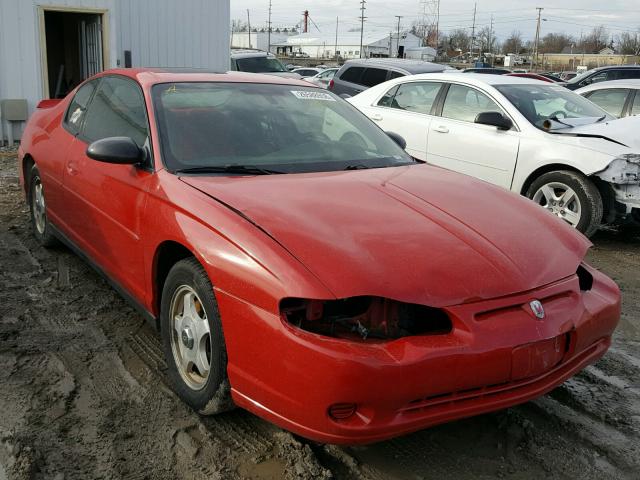 2G1WW12E249382902 - 2004 CHEVROLET MONTE CARL RED photo 1