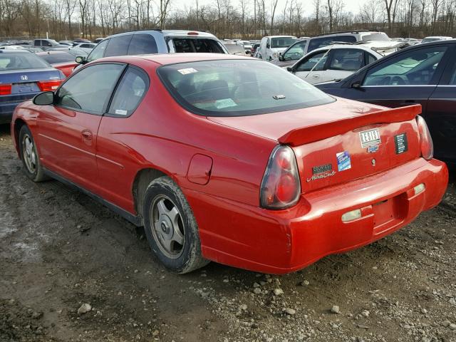 2G1WW12E249382902 - 2004 CHEVROLET MONTE CARL RED photo 3