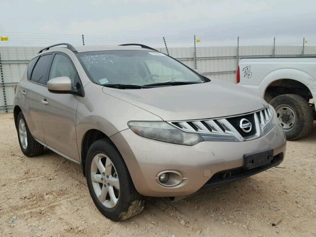 JN8AZ18U89W011592 - 2009 NISSAN MURANO S TAN photo 1