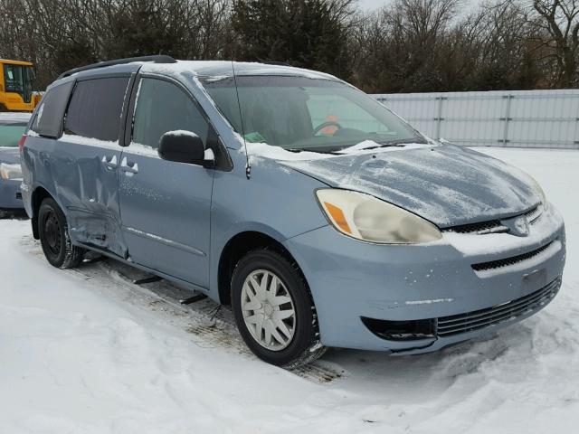 5TDZA23C25S275069 - 2005 TOYOTA SIENNA CE BLUE photo 1