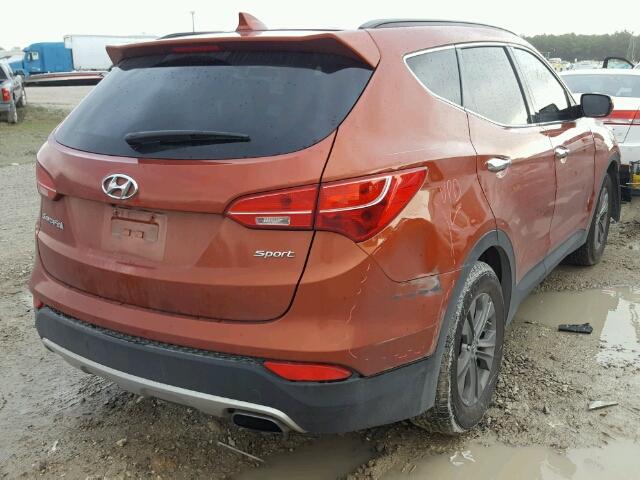 5XYZU3LBXDG122410 - 2013 HYUNDAI SANTA FE S ORANGE photo 4