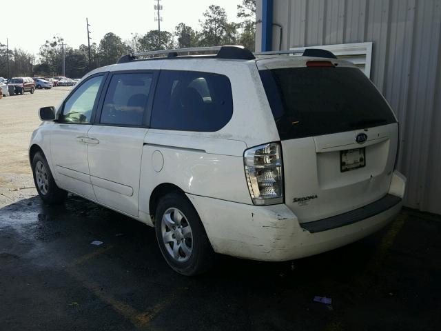 KNDMB233176166242 - 2007 KIA SEDONA EX WHITE photo 3