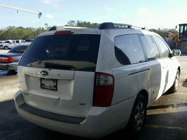 KNDMB233176166242 - 2007 KIA SEDONA EX WHITE photo 4