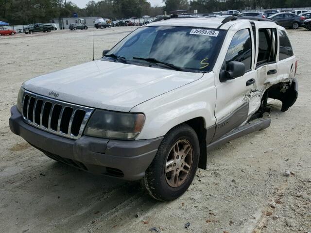 1J4GX48S03C575199 - 2003 JEEP GRAND CHER WHITE photo 2