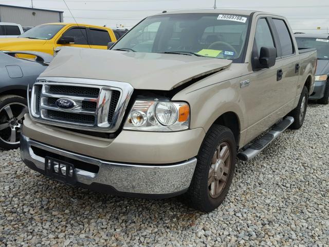 1FTRW12WX8KE98298 - 2008 FORD F150 SUPER GOLD photo 2