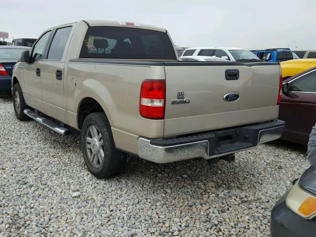 1FTRW12WX8KE98298 - 2008 FORD F150 SUPER GOLD photo 3