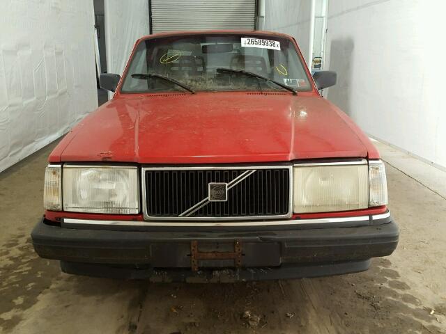 YV1AA8846M1452987 - 1991 VOLVO 240 RED photo 9