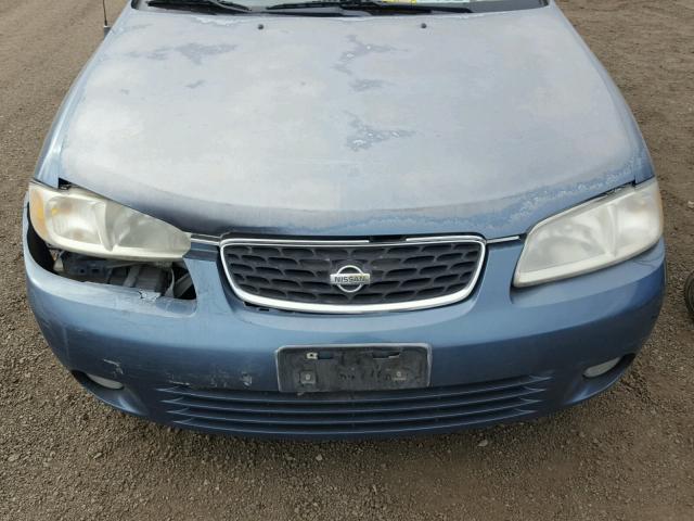 3N1BB51D91L115768 - 2001 NISSAN SENTRA SE BLUE photo 7