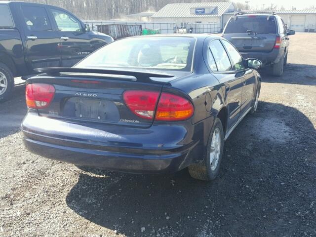 1G3NL52E31C275400 - 2001 OLDSMOBILE ALERO GL BLUE photo 4