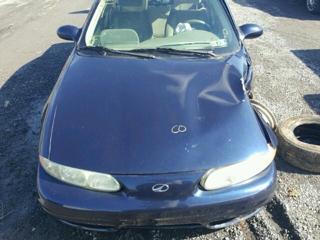 1G3NL52E31C275400 - 2001 OLDSMOBILE ALERO GL BLUE photo 7