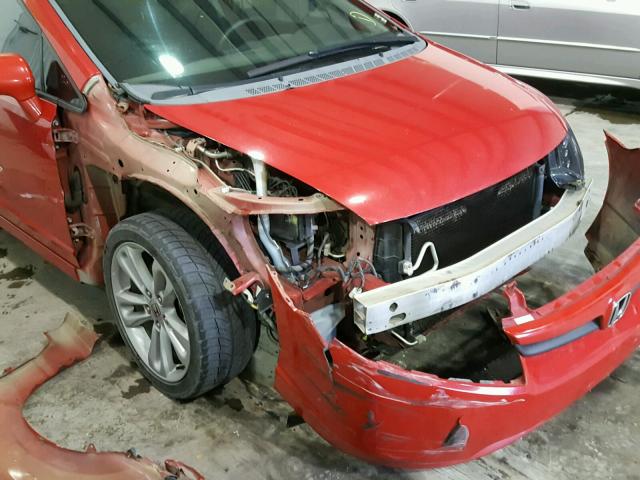 2HGFA555X7H715920 - 2007 HONDA CIVIC SI RED photo 9