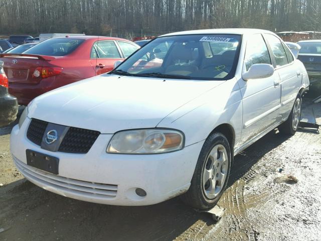 3N1CB51D64L855951 - 2004 NISSAN SENTRA 1.8 WHITE photo 2