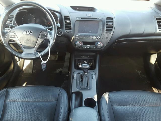 KNAFZ4A84E5065226 - 2014 KIA FORTE EX BLUE photo 9