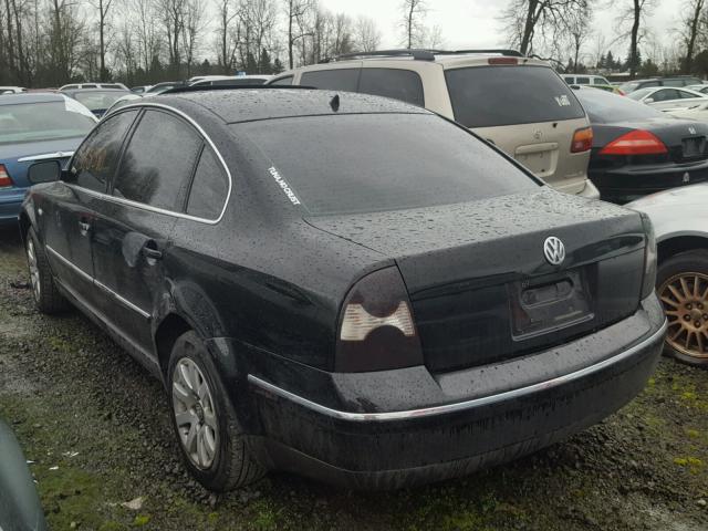 WVWPD63B33P190830 - 2003 VOLKSWAGEN PASSAT GLS BLACK photo 3