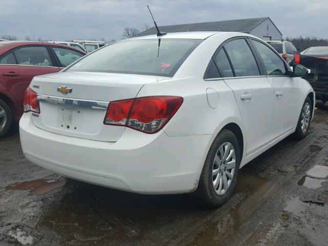 1G1PC5SH8B7199064 - 2011 CHEVROLET CRUZE LS WHITE photo 4